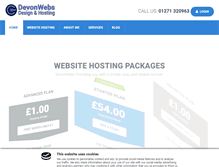 Tablet Screenshot of devonwebs.co.uk